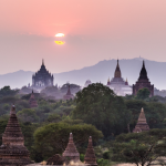 Ancient Pyu Culture (3)Temples of Bagan, Burma, Myanmar, Asia.